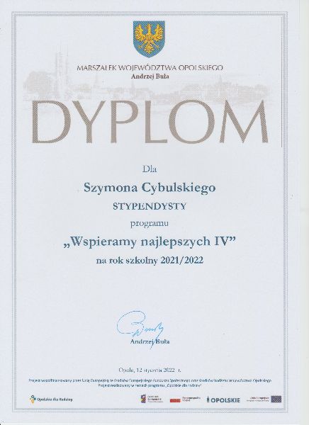 Szymon dyplom